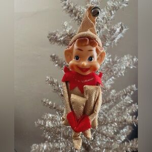 Vintage Christmas Knee hugger Elf ✨